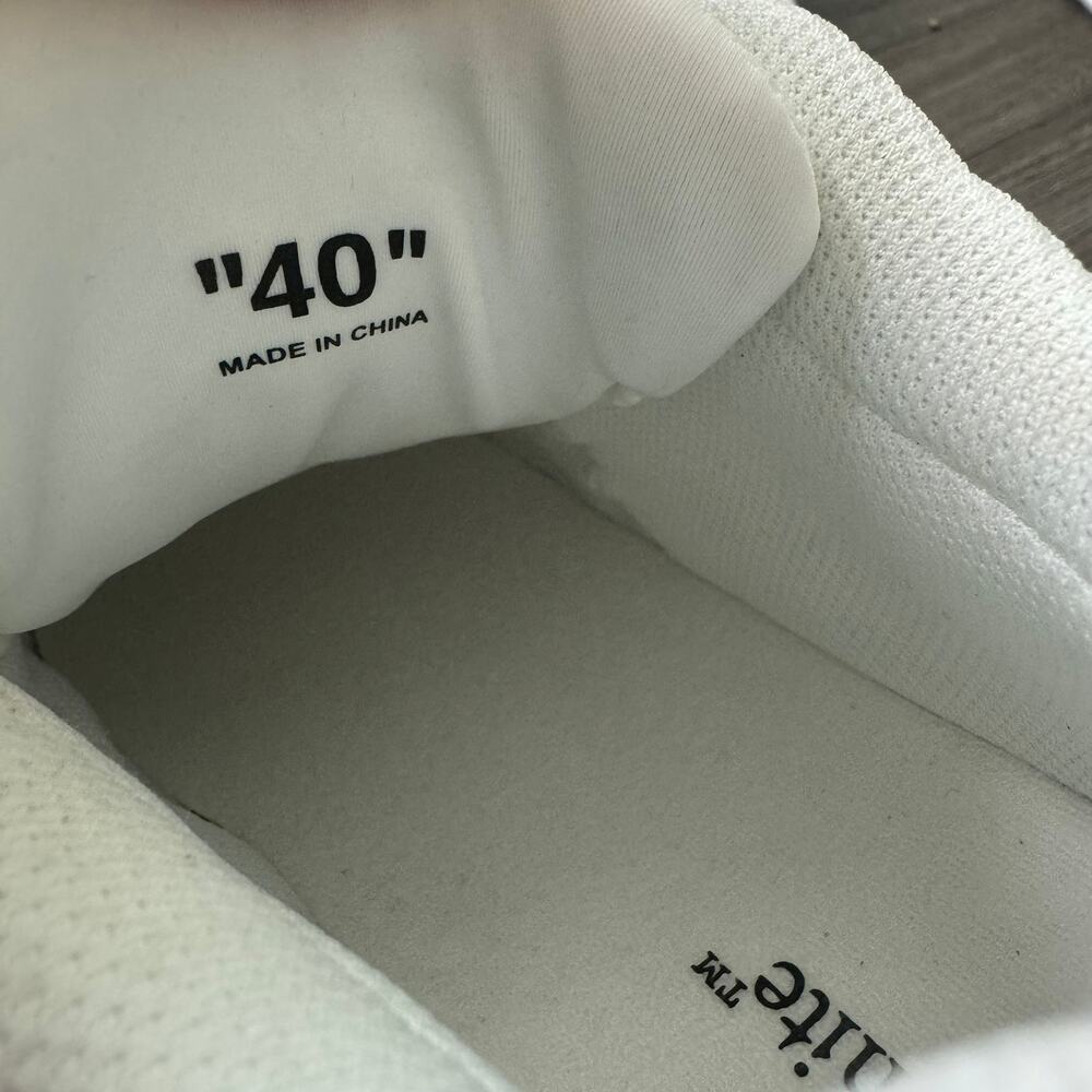 Off-White Glove Round Toe Sneakers Size 40/10 Chunky Authentic Designer - Picture 8 of 10